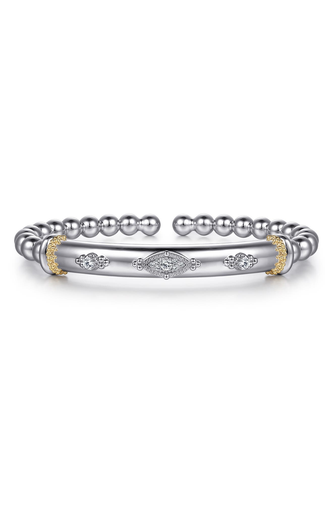 selected SILVER/ 14K YELLOW GOLD