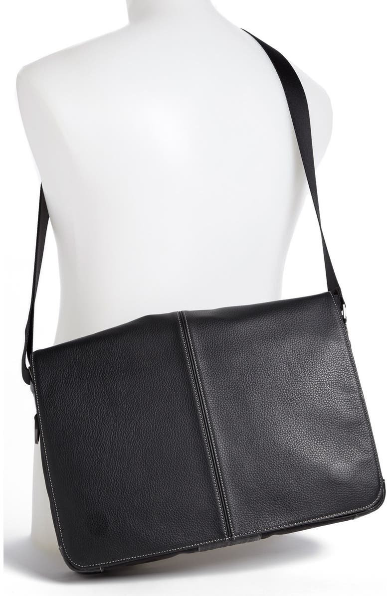 BOCONI Tyler Slim Leather Laptop Messenger Bag, Alternate, color,