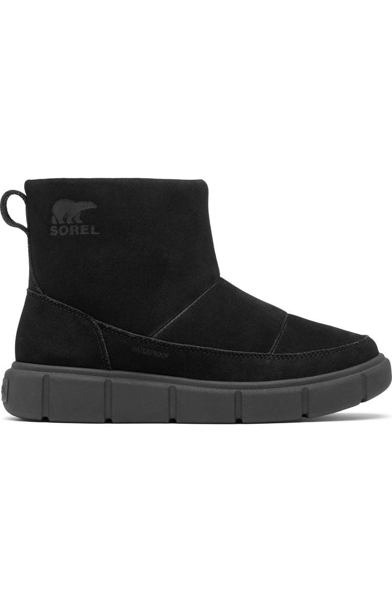 SOREL Explorer III Joan Waterproof Slip-On Boot, Alternate, color, Black/ Sea Salt