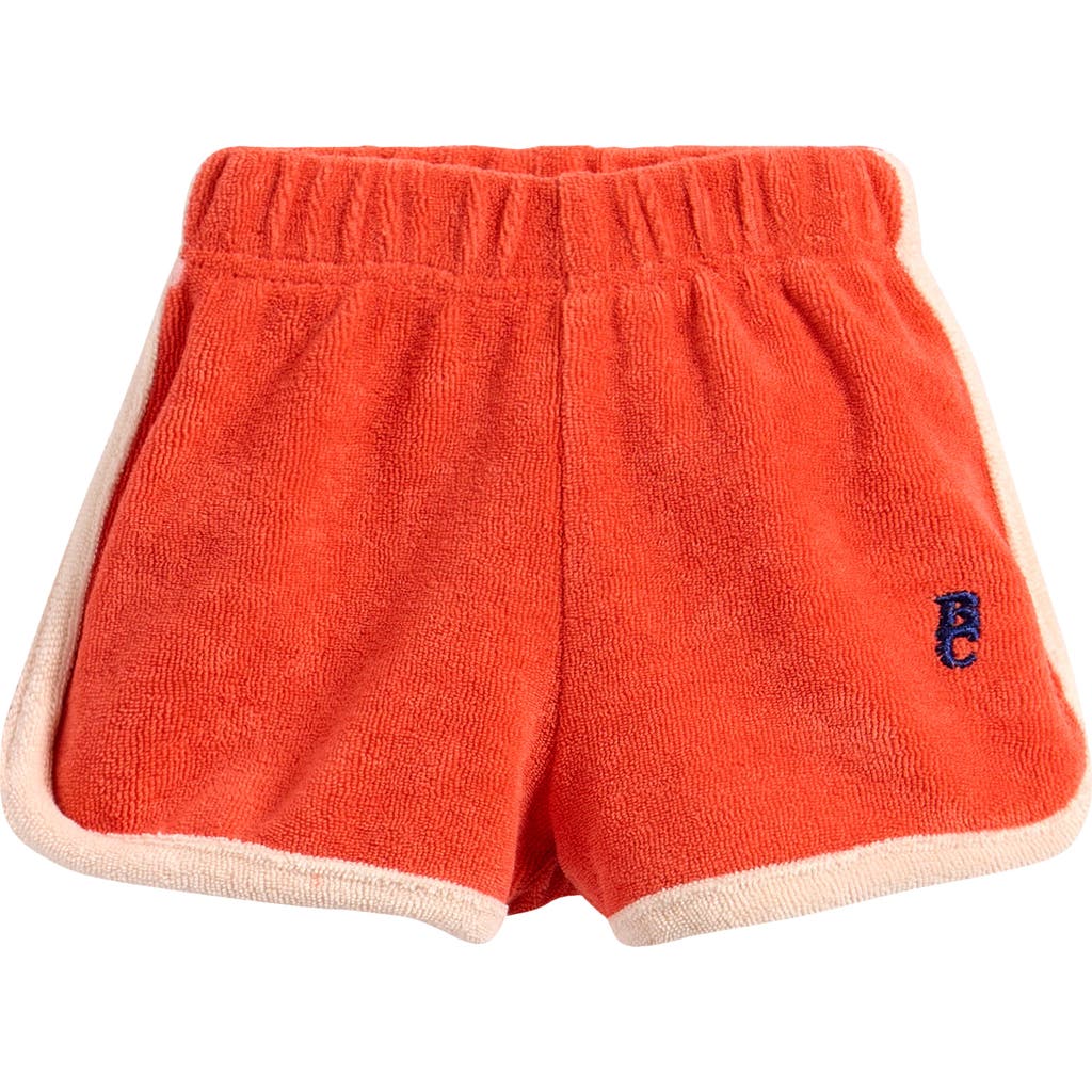 Bobo Choses Terry Cloth Shorts In Red