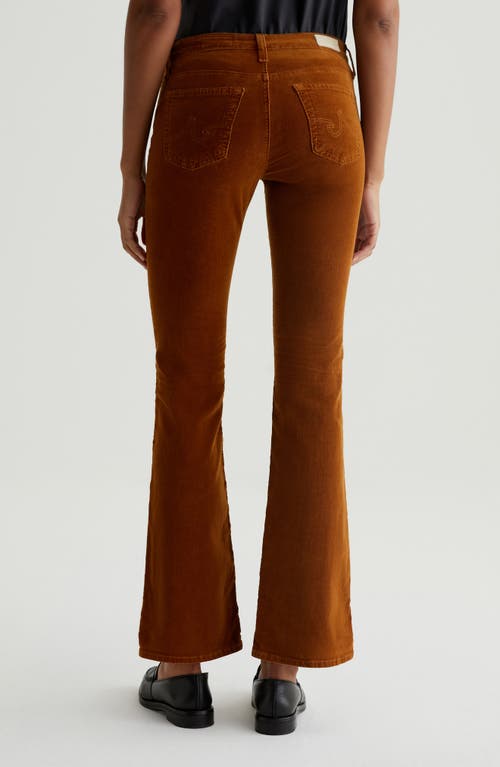Ag Angel Low Rise Bootcut Corduroy Jeans In 1 Year Sulfur Maple Aura
