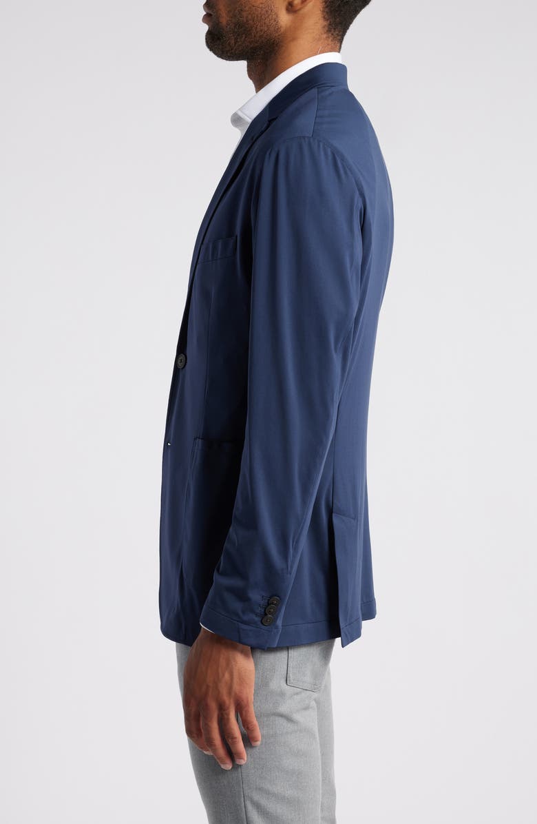 Johnston & Murphy XC Flex<sup>®</sup> Solid Navy Knit Sport Coat, Alternate, color, Navy