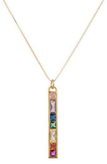 Cubic Zirconia Chakra Pendant Necklace
