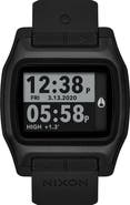 Nixon High Tide Digital Silicone Strap Watch, 44mm
