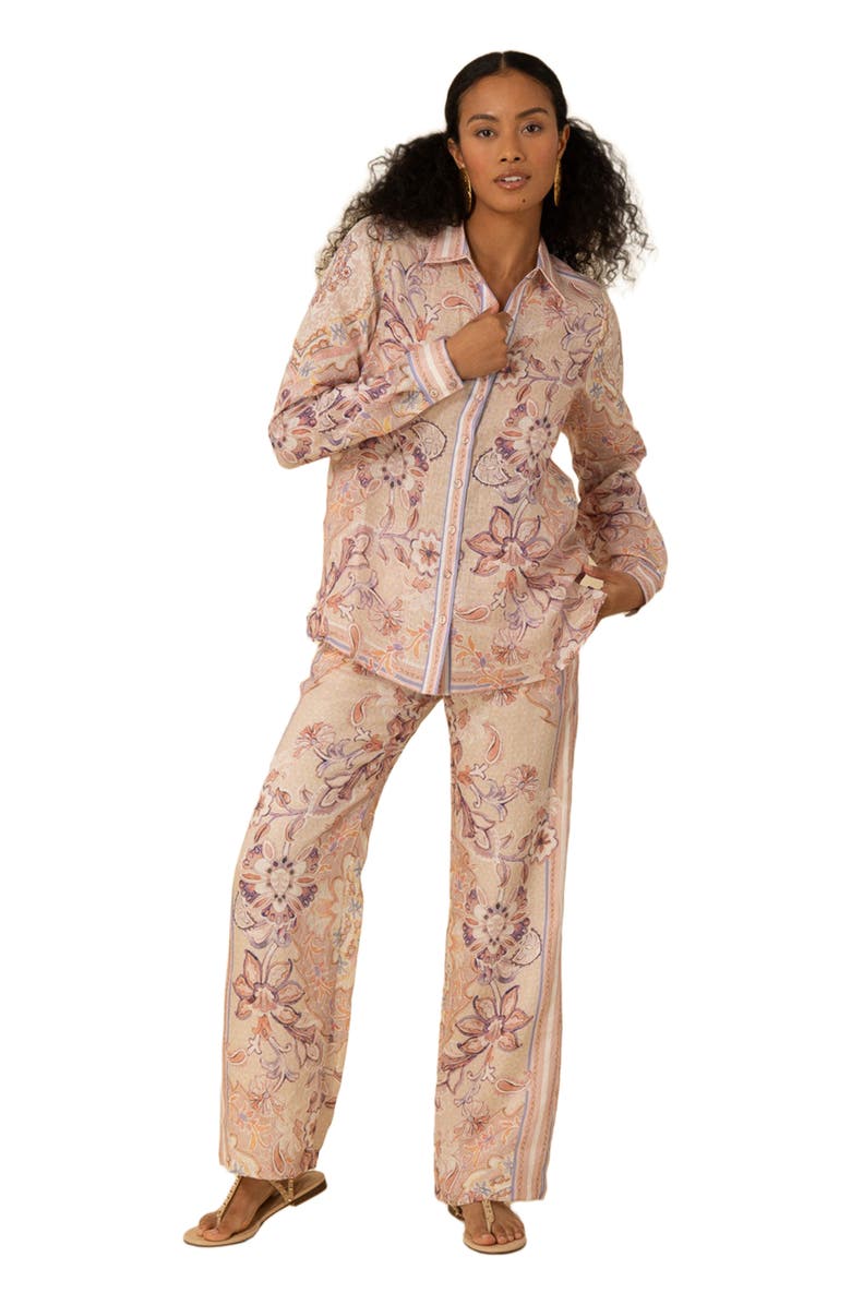 Hale Bob Nia Linen Top, Main, color, 