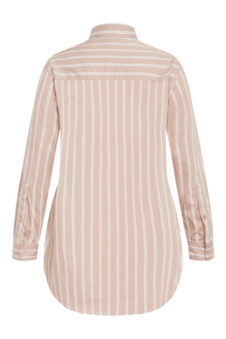 Celine Stripe Shirt, Alternate, color, TAUPE