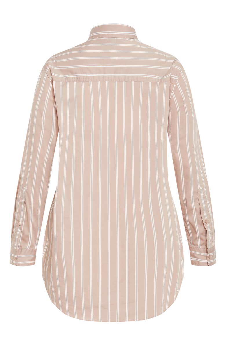 City Chic Celine Stripe Shirt, Alternate, color, 