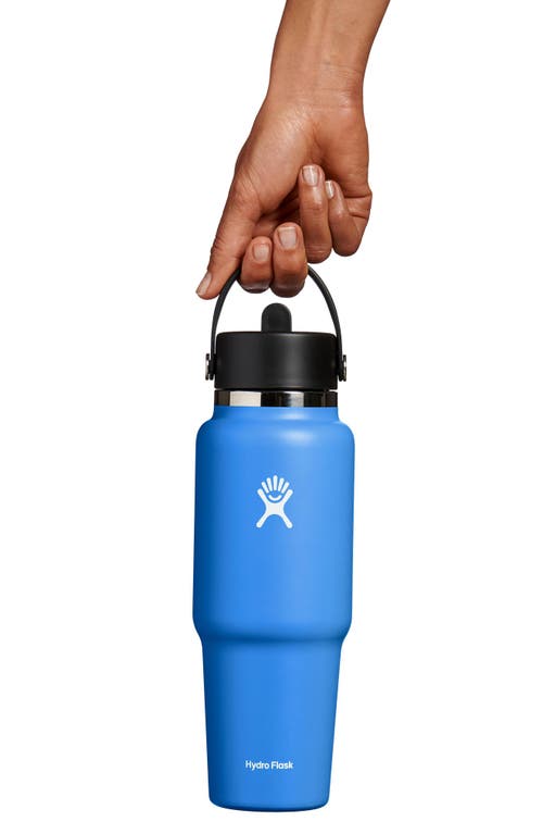 HYDRO FLASK HYDRO FLASK 32-OUNCE WIDE MOUTH TRAVEL WATER BOTTLE WITH FLEX STRAW CAP