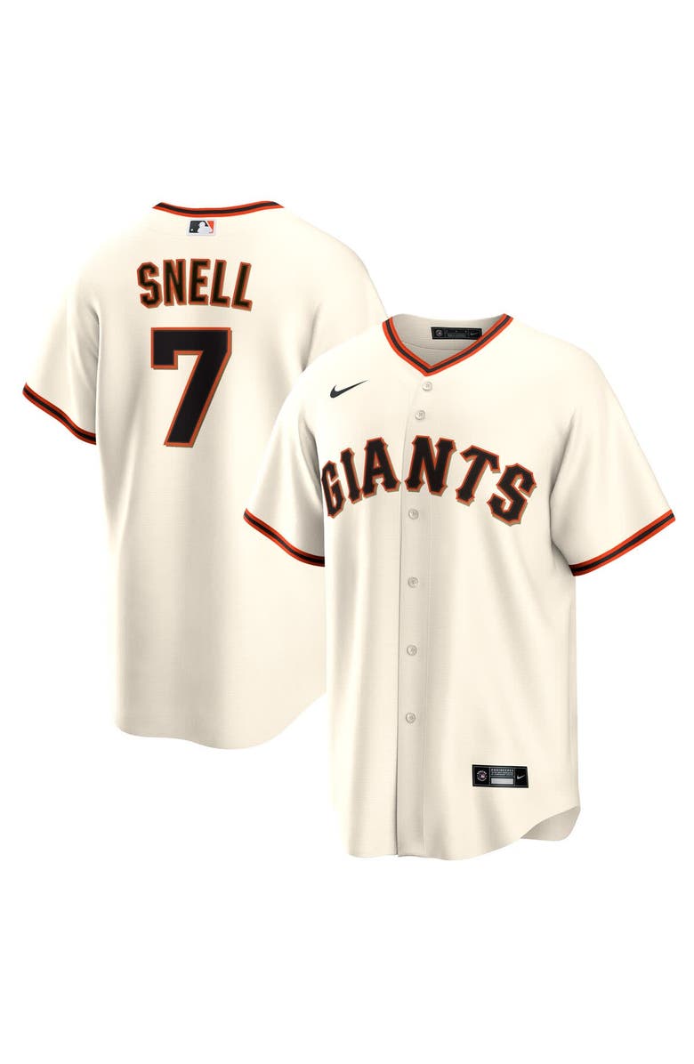 Nike Men's Nike Blake Snell Cream San Francisco Giants Home Replica Jersey, Alternate, color, 