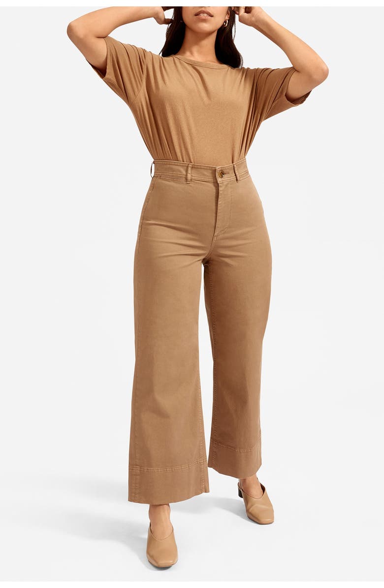 Everlane The Lightweight Wide Leg Crop Chino Pants, Alternate, color,