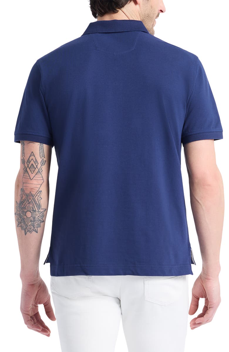 Robert Graham Devil Cotton Polo, Alternate, color, Navy