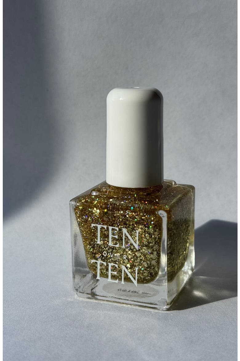 Gold Nail Polish Topper, Alternate, color, BERGEN