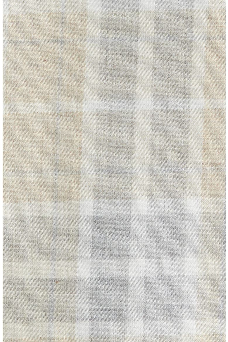 Weekend Regular Fit Heathered Plaid Cotton Button-Up Shirt, Alternate, color, KHAKI HEATHER