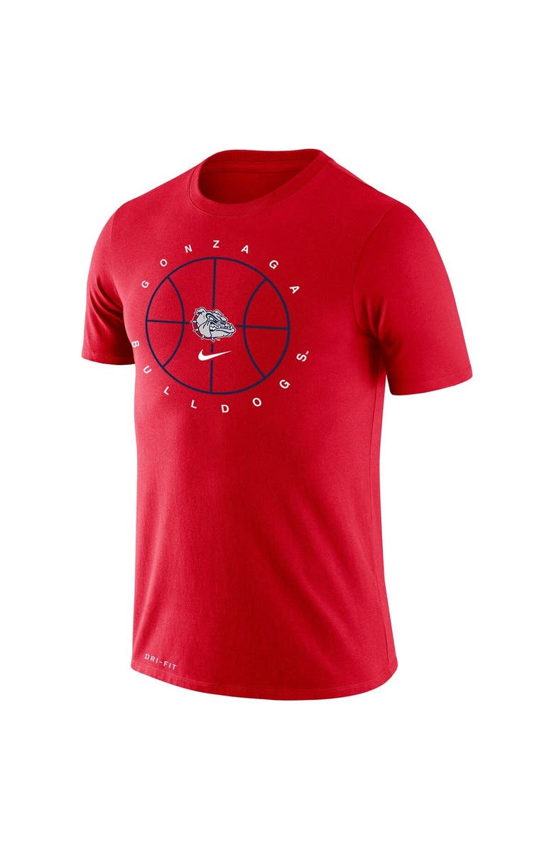 Nike Men's Nike Red Gonzaga Bulldogs Basketball Icon Legend Performance T-Shirt, Alternate, color, 