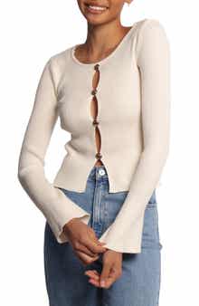 Petal & Pup Rosienna Ribbed Button Front Sweater