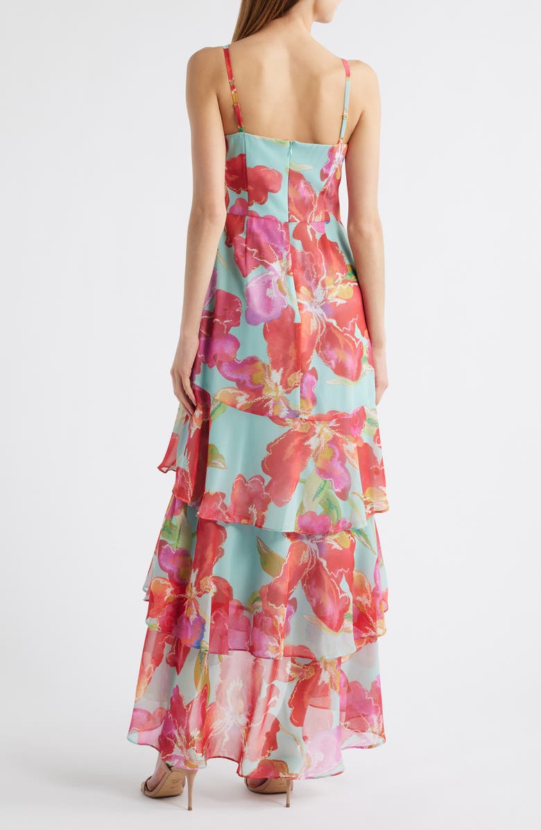 Hutch Kennedi Floral Print Tiered Maxi Dress, Alternate, color, 