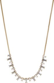Nadri Mixed Baguette Chain Necklace