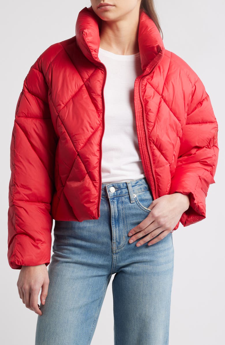 Rails Summit Diamond Quilted Puffer Coat, Main, color, 