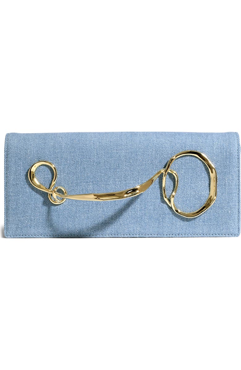 Alexis Bittar TWST GD HNDL CLTCH, Main, color, Chambray