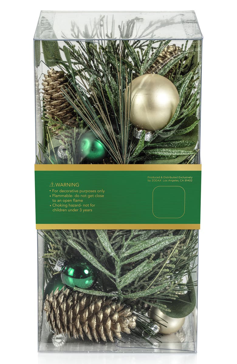 Zodax Holiday Botanical Vase & Bowl Filler, Alternate, color, Green
