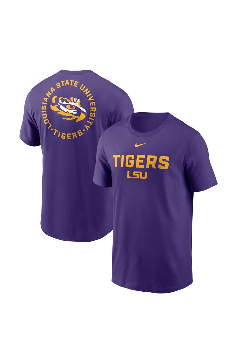 Nike Men's Nike Purple LSU Tigers Campus 2-Hit T-Shirt, Main, color, Purple