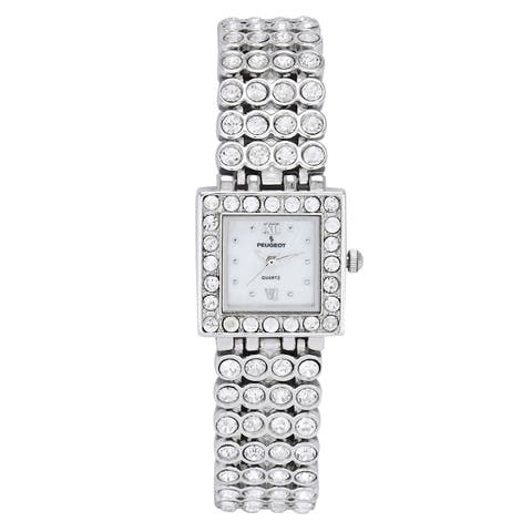 Jeweled Swarovski Strands Bracelet Watch- 22MM
