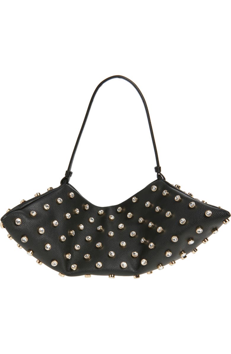 Altuzarra Origami Crystal Studded East/West Leather Bag, Alternate, color, Crystal Embellished