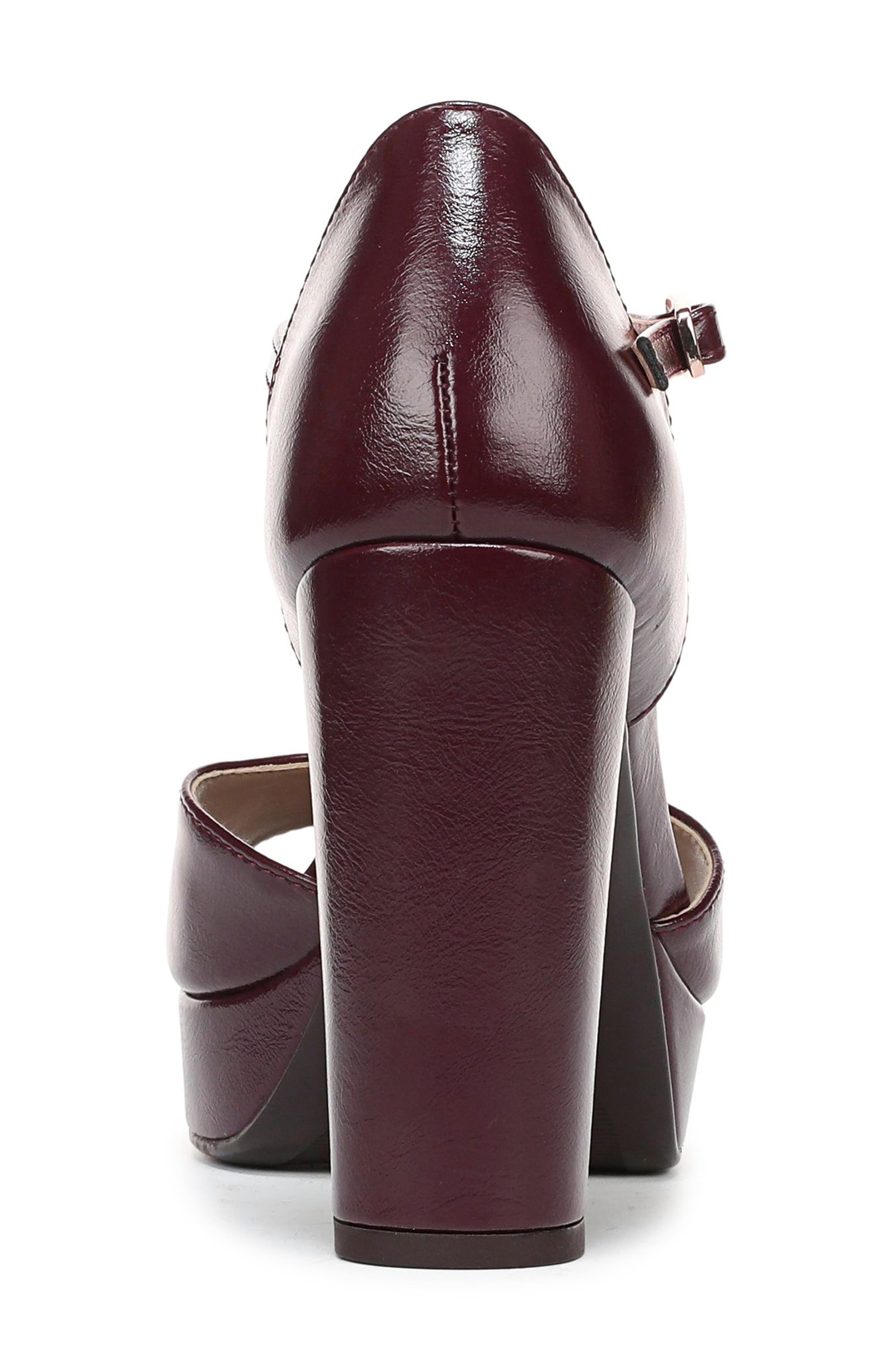 Novi Platform Sandal - Wide Width Available, Alternate, color, WINE RED FAUX LEATHER