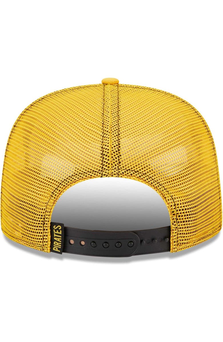 New Era Men's New Era Black Pittsburgh Pirates Fade Golfer Snapback Hat, Alternate, color,