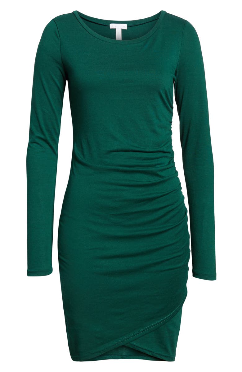 Leith Ruched Long Sleeve Dress, Alternate, color,