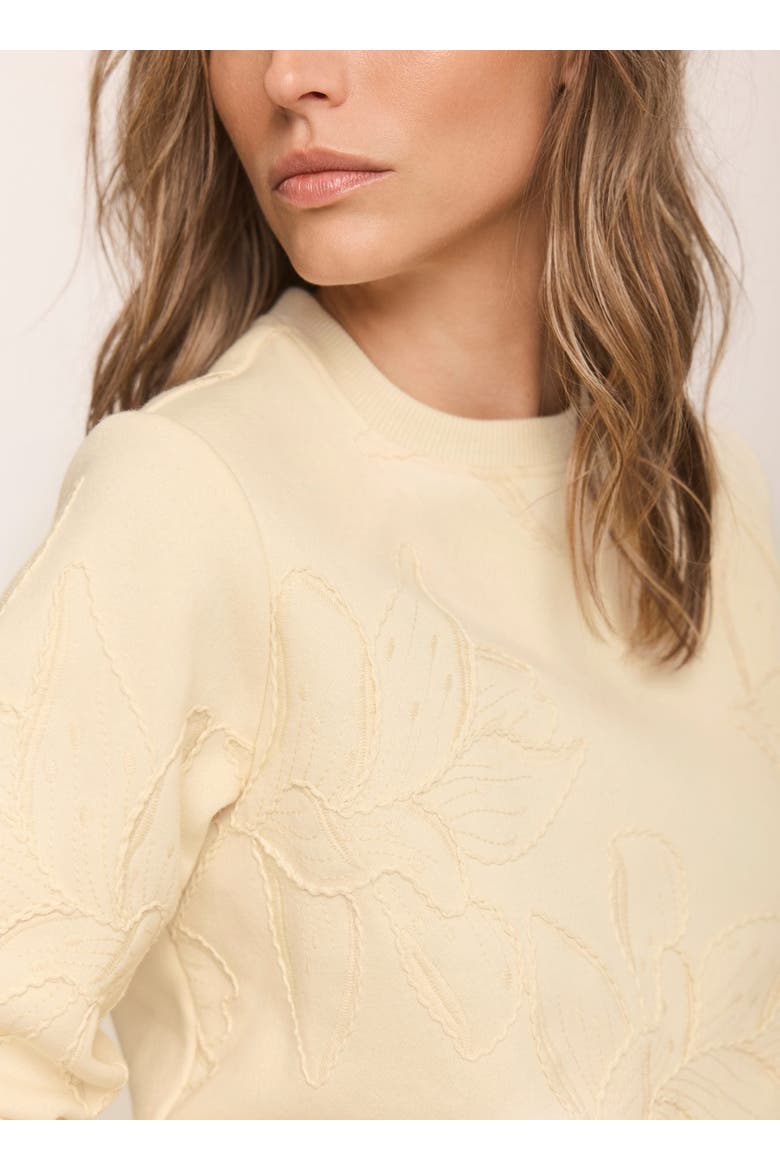 Embroidered Sweatshirt, Alternate, color, Yellow