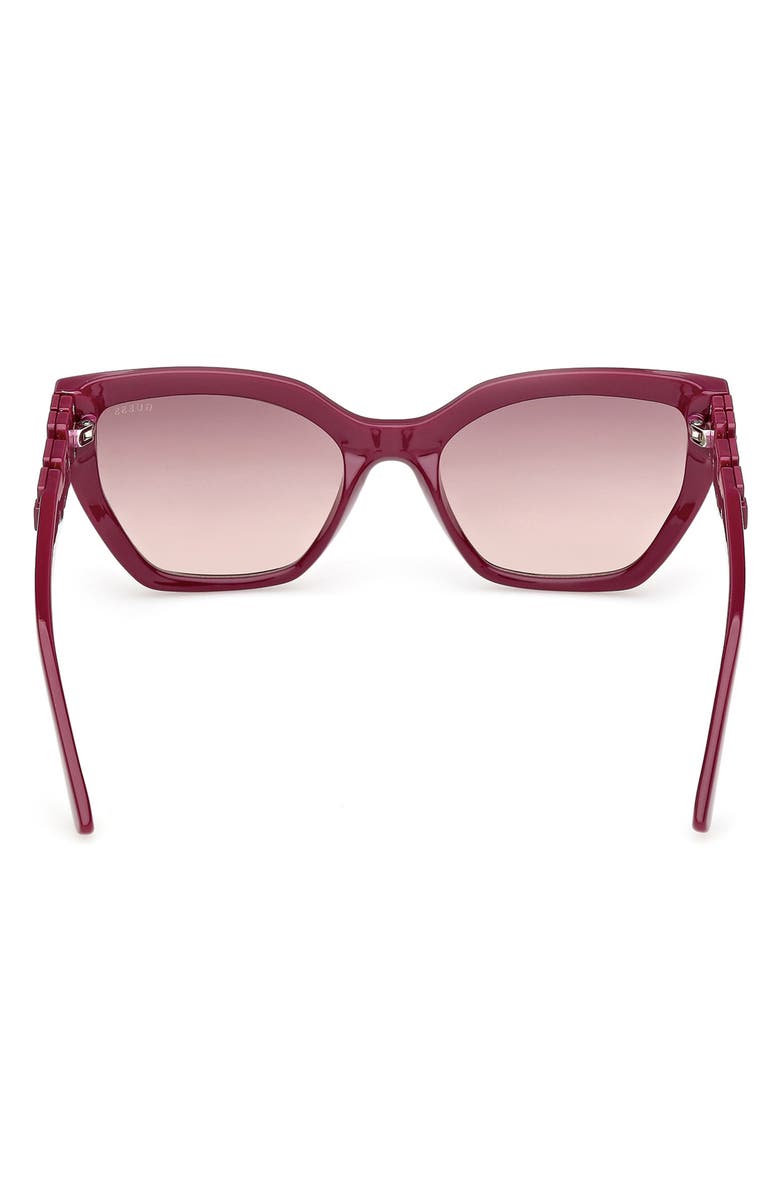 GUESS Cat Eye Sunglasses, Alternate, color, Violet / Gradient Bordeaux