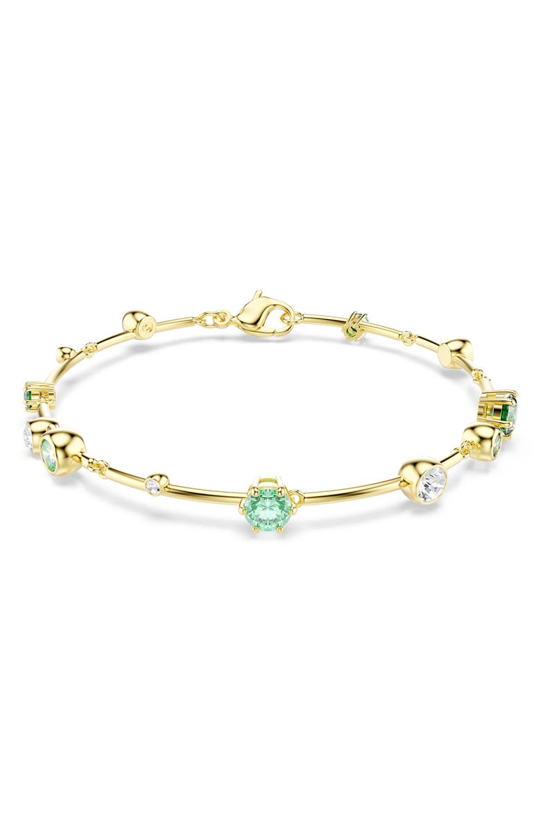 Swarovski Constella Crystal & Zirconia Bracelet, Main, color, Gold