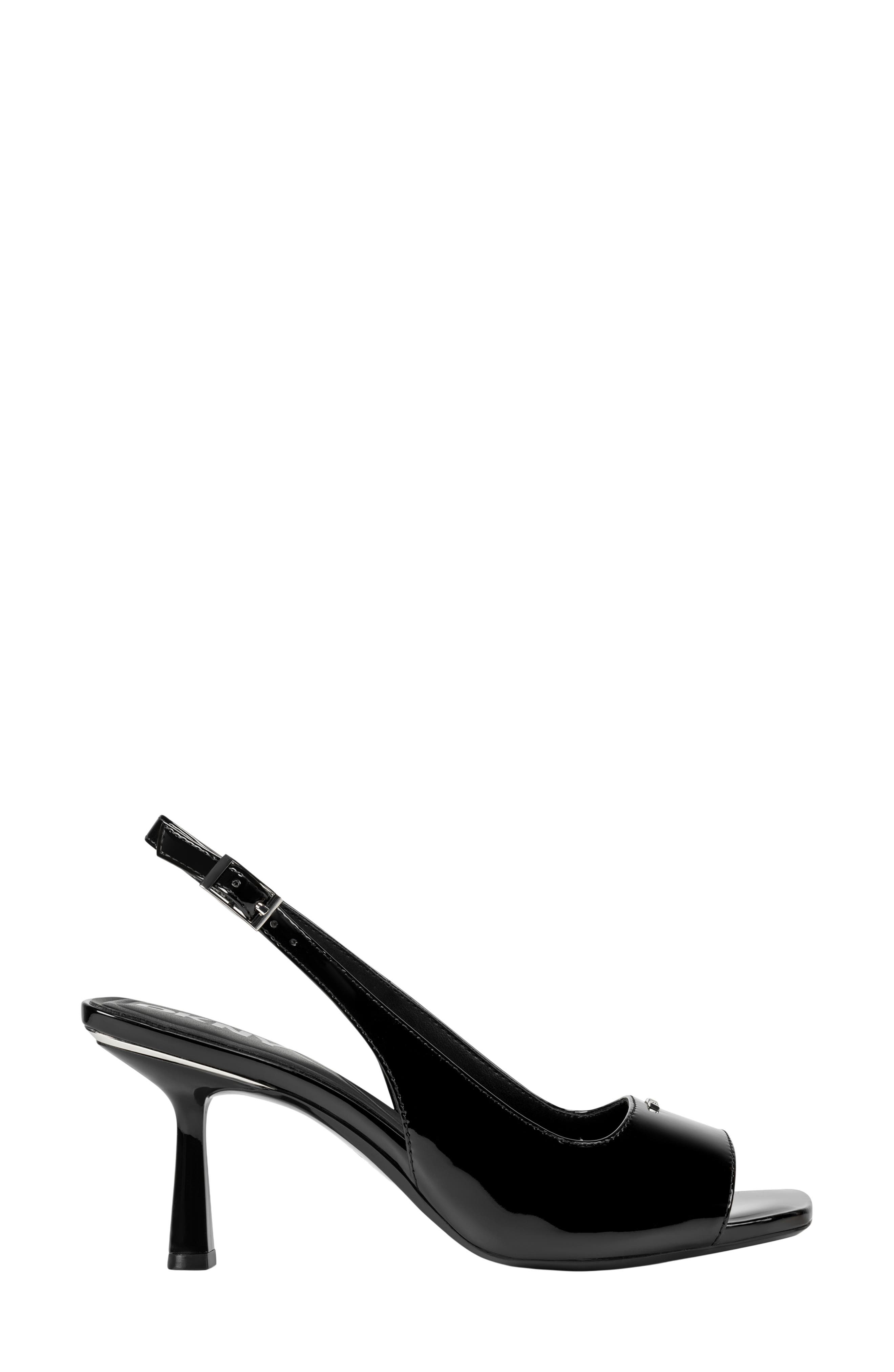DKNY Niarsa Slingback Sandal, Alternate, color, Black