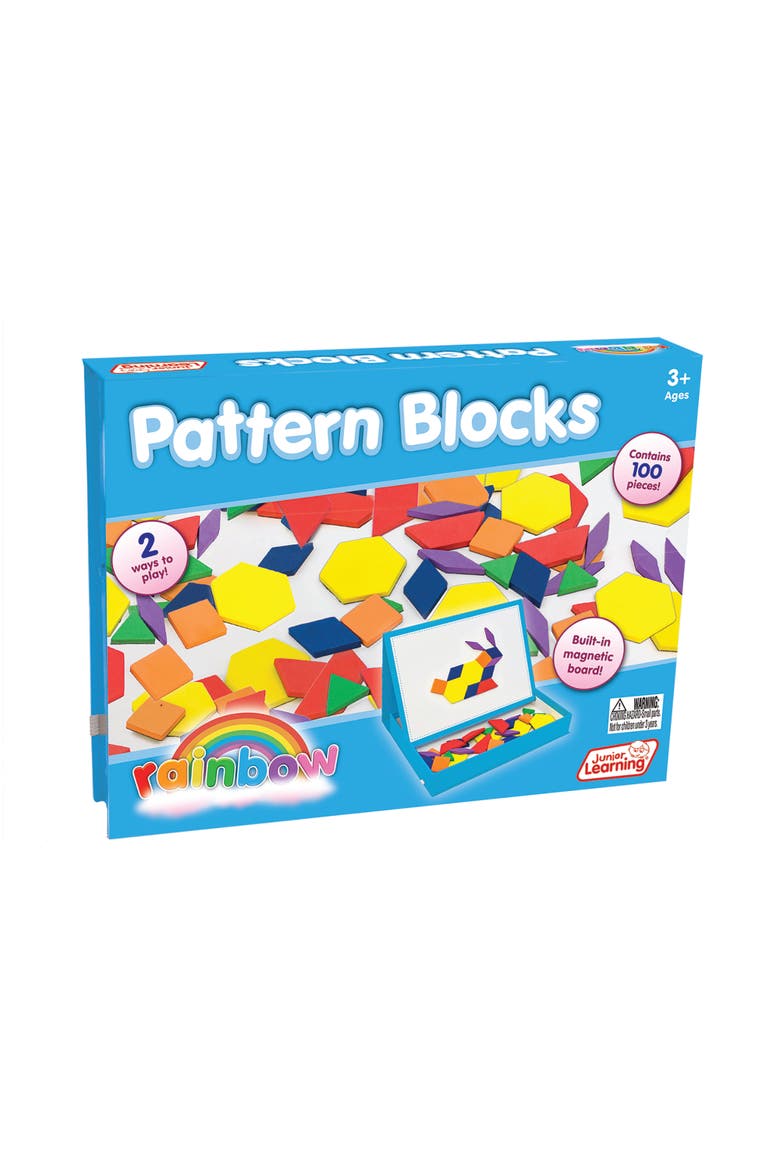 Rainbow Pattern Blocks Magnetic Activities Learning Set, Main, color, Multicolored