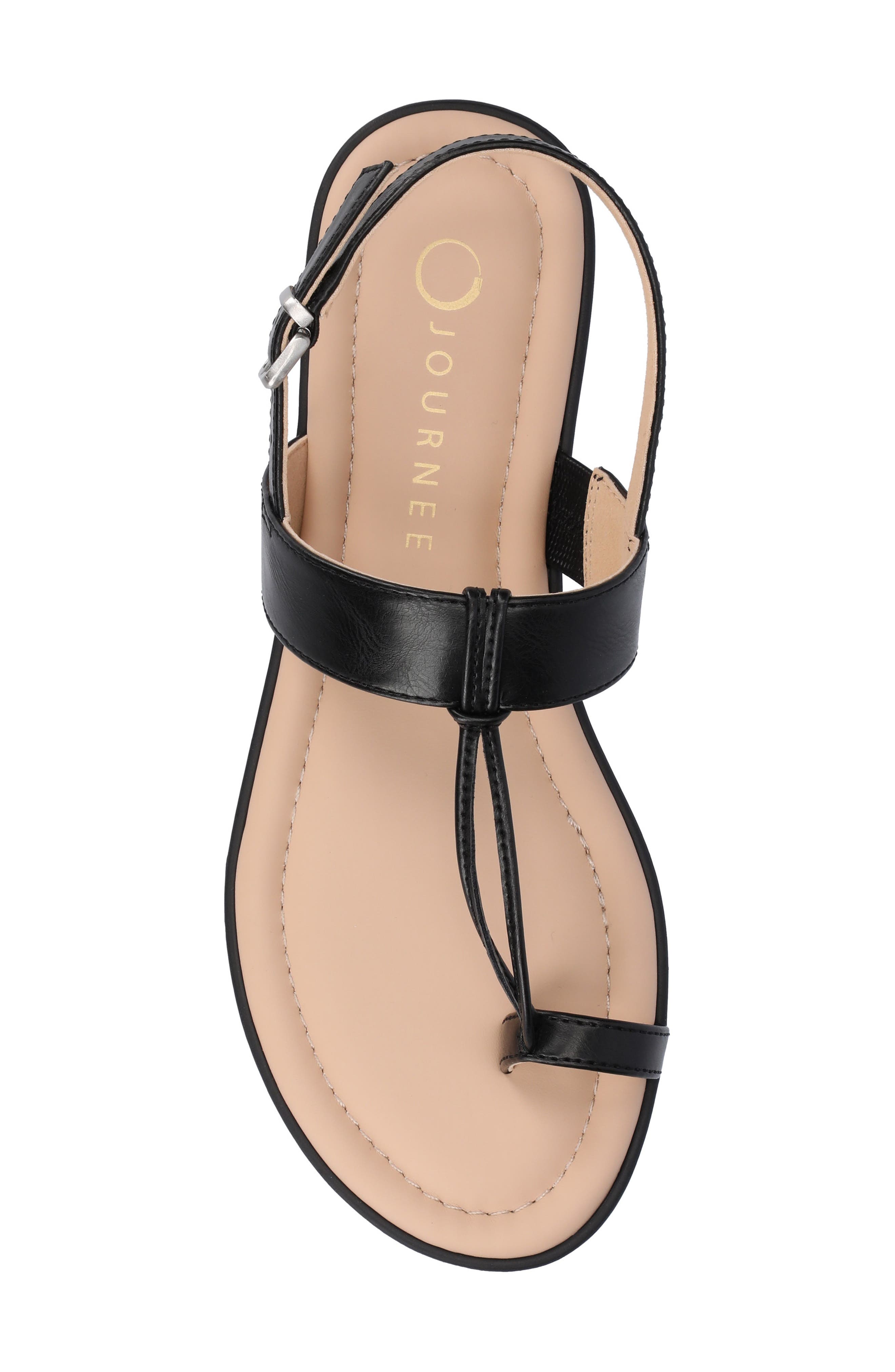 Journee Collection Gerra Toe Loop Sandal, Alternate, color, 