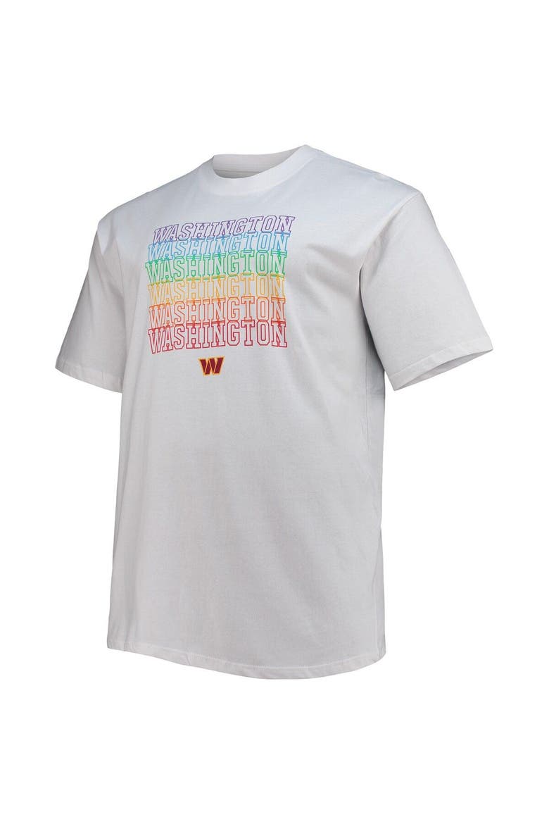 Men's Fanatics Branded White Washington Commanders Big & Tall City Pride T-Shirt, Alternate, color, White