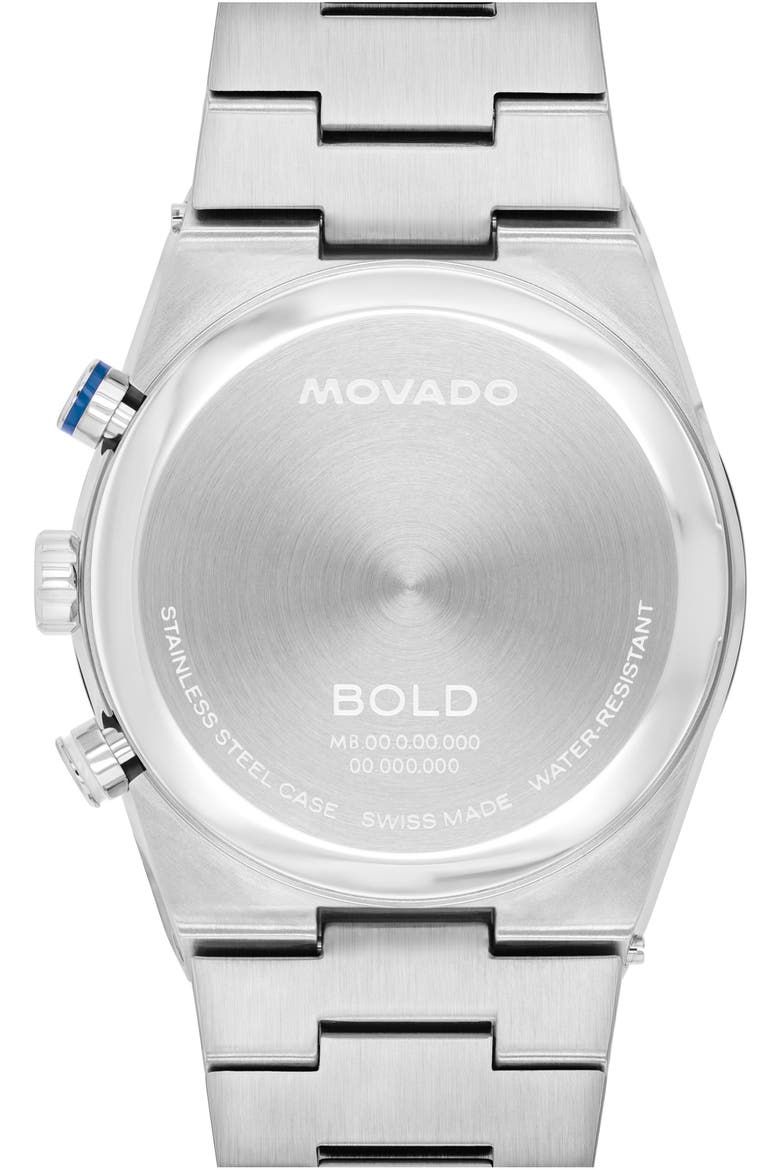 Bold Quest Bracelet Chronograph Watch, 42mm, Alternate, color, BLUE