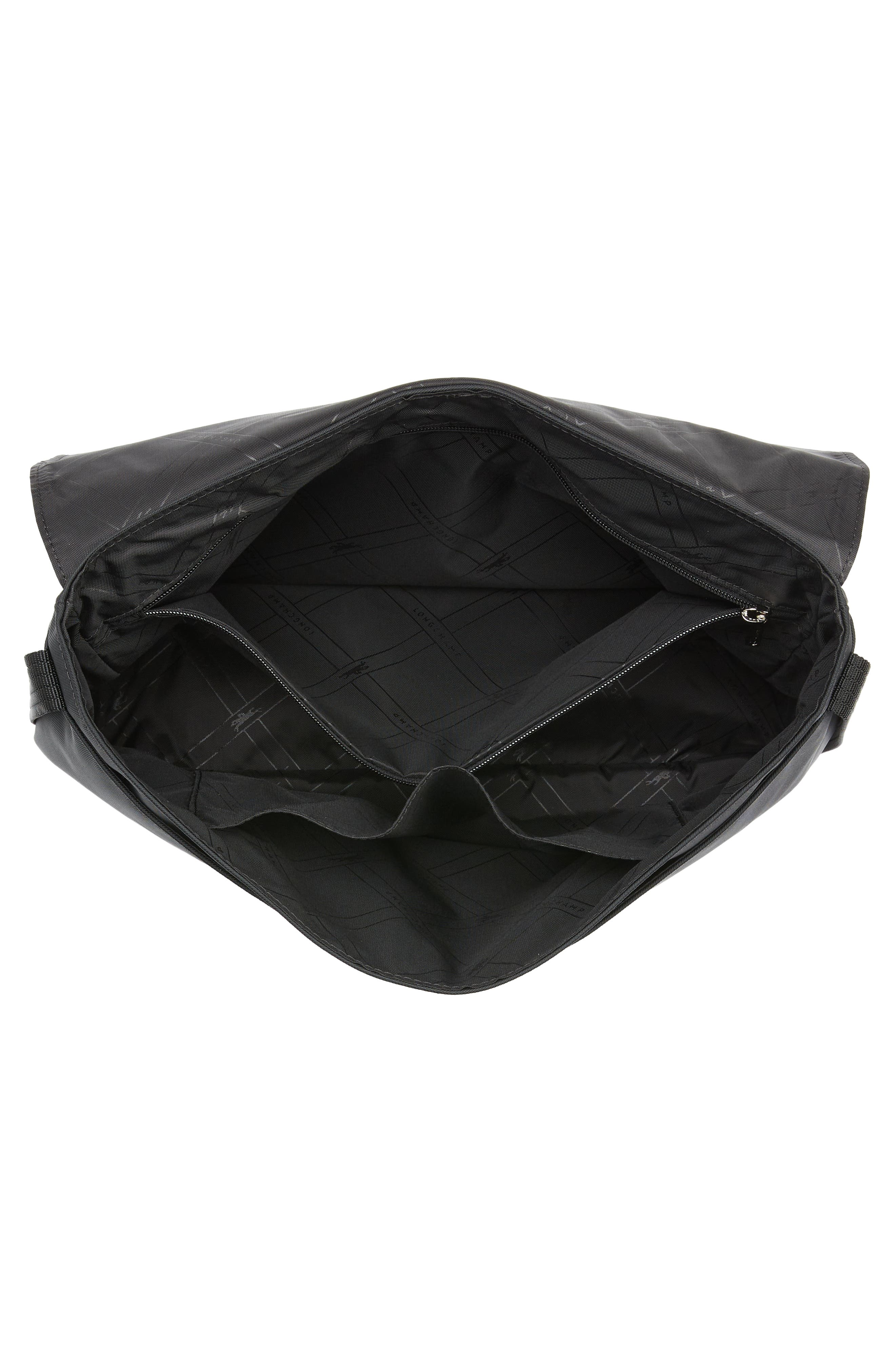 Longchamp Green District Flap Messenger Bag, Alternate, color, 