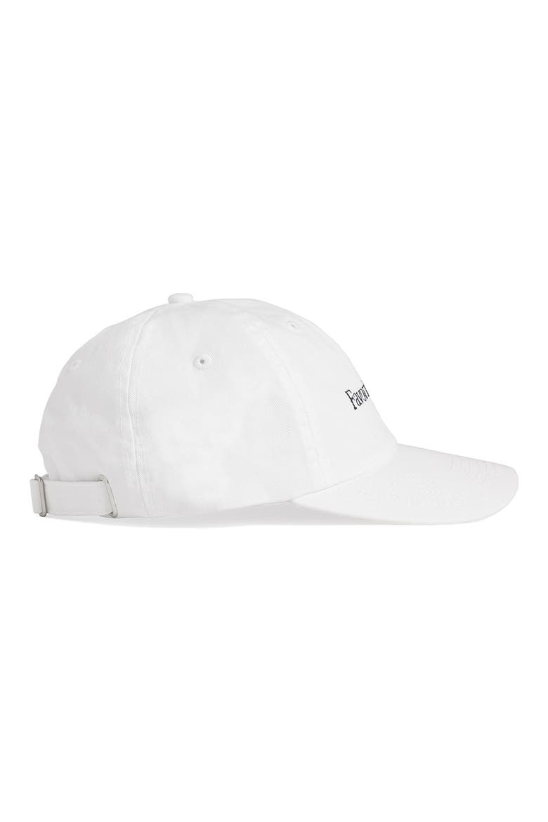 Classic Logo Cotton Twill Baseball Cap, Alternate, color, WHITE
