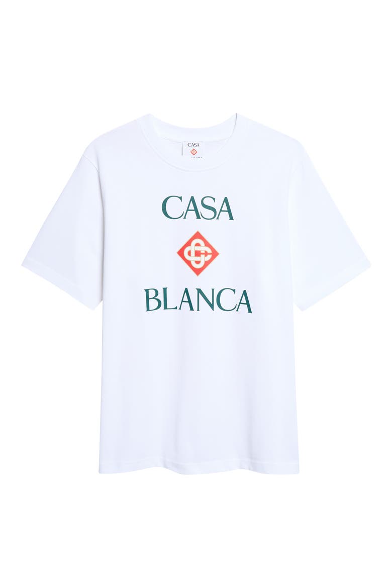 Diamond Logo Organic Cotton Graphic T-Shirt, Main, color, WHITE JERSEY