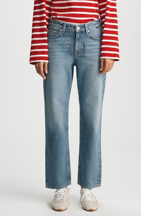 Soho High Waist Relaxed Straight Leg Jeans