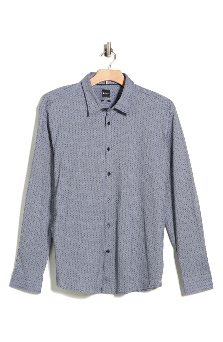 BOSS Roan Kent Shirt, Main, color, Dark Blue