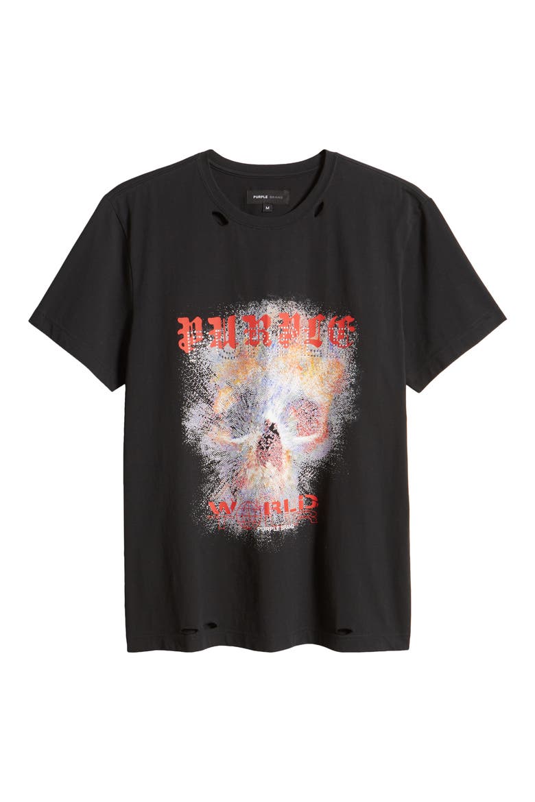 Jeweled Graphic T-Shirt, Alternate, color, BLACK