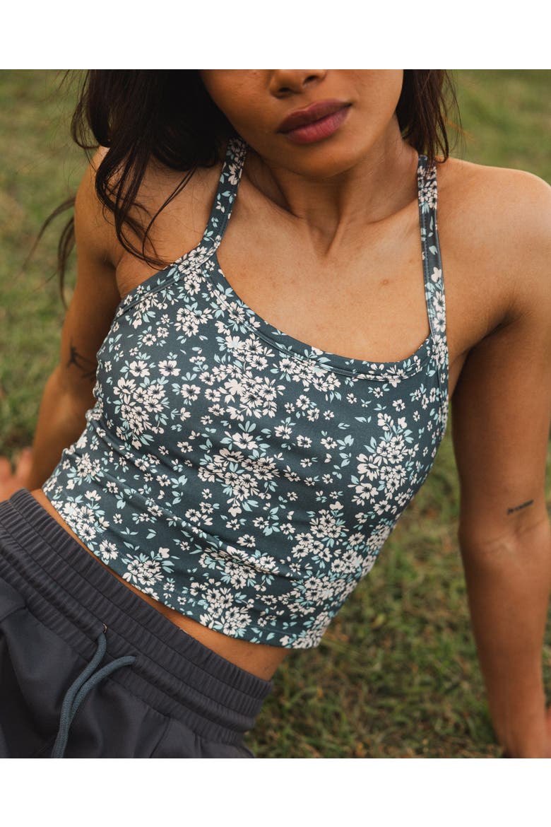 Longline Bra, Alternate, color, Wild Flower