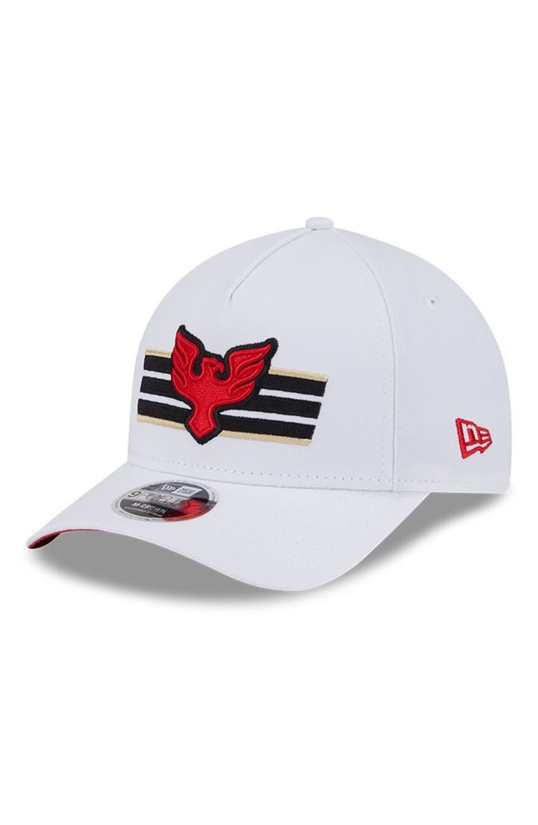 New Era Youth New Era White D.C. United 2025 Jersey Hook 9FORTY M-Crown Adjustable Hat, Main, color, White