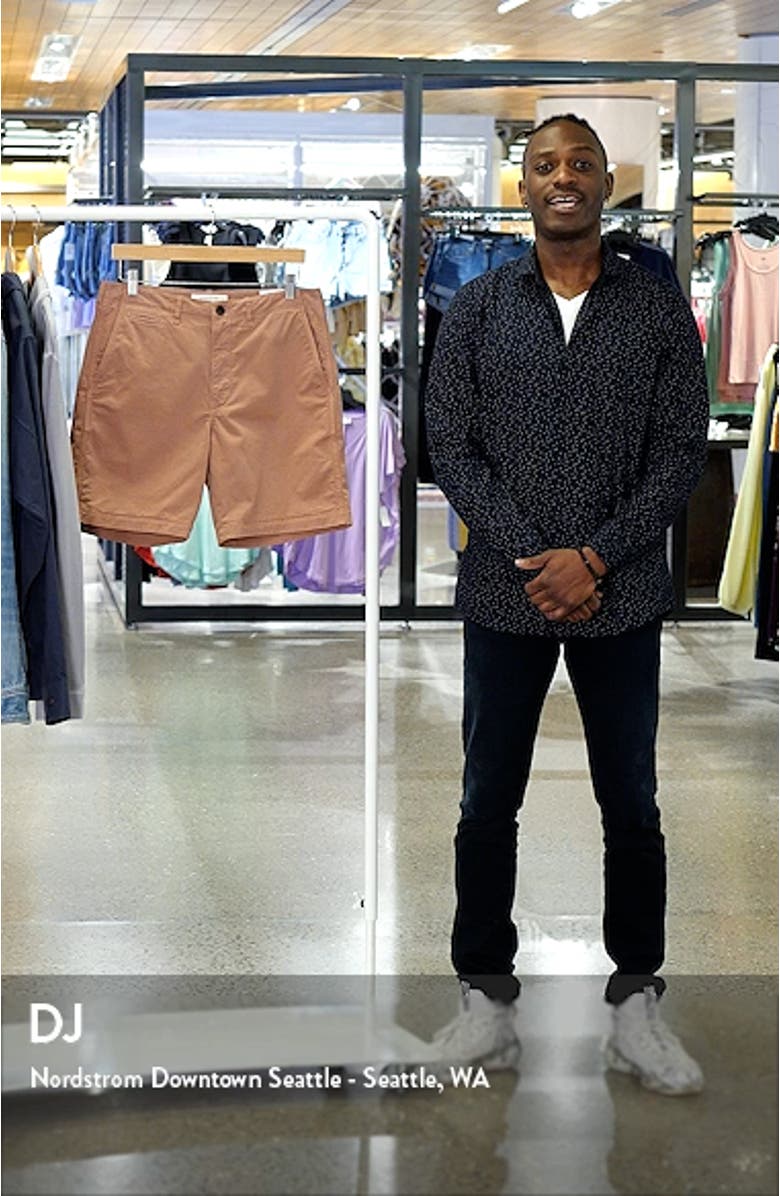 Men's Cotton Blend Chino Shorts, sales video thumbnail