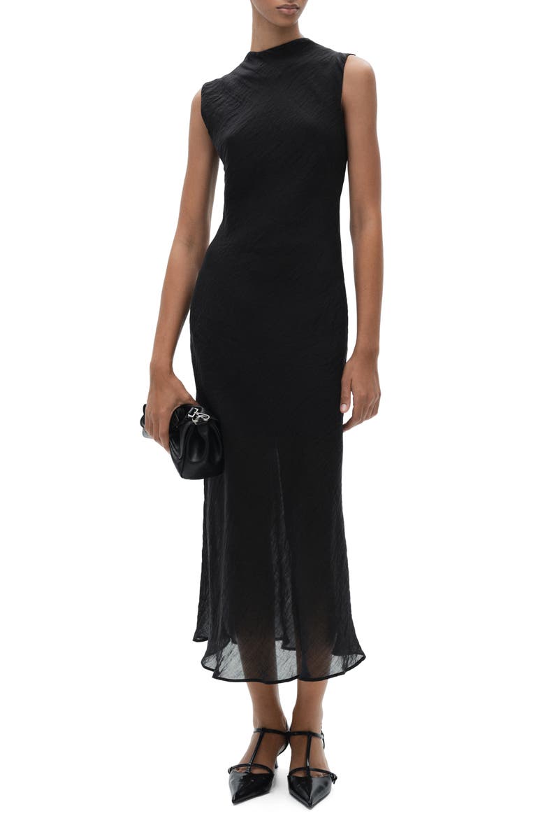 MANGO Sleeveless Midi Dress, Main, color, 