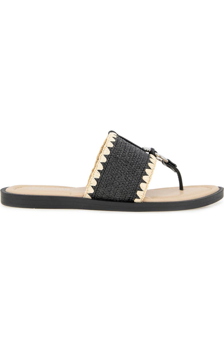 Reaction Kenneth Cole Sabriya Slide Sandal, Alternate, color, Black Raffia
