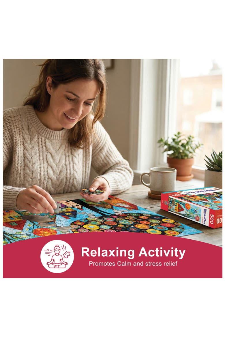 My Happy Place 500 Piece Jigsaw Puzzle, Alternate, color, Multicolor
